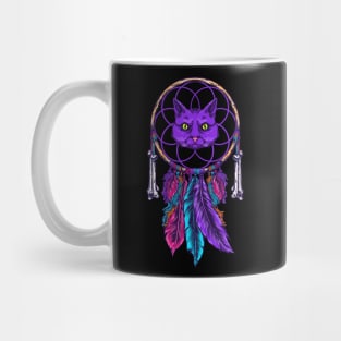 Cat Dreamcatcher Illustration Mug